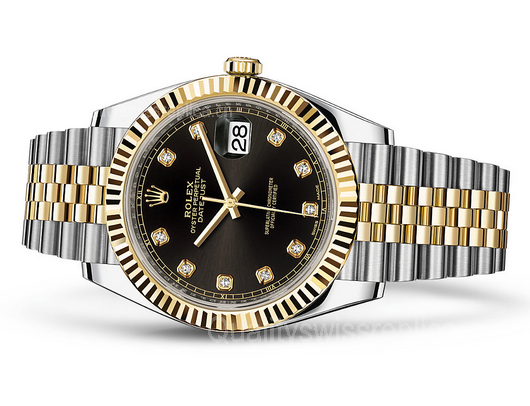 Rolex Datejust 126333-6 Swiss Automatic Watch Black Dial Jubilee Bracelet 41MM