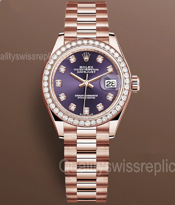 Rolex Lady-Datejust 279135rbr-0020 Automatic Watch Purple Dial 28mm