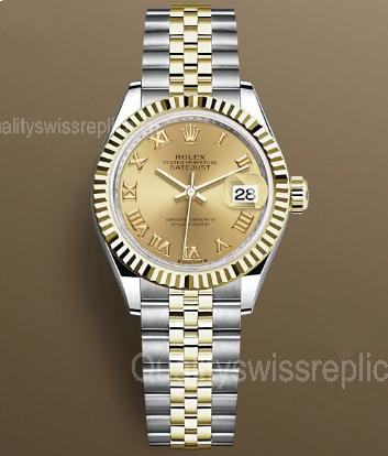 Rolex Lady-Datejust 279173-0009 Automatic Watch Golden Dial 28mm