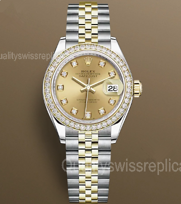 Rolex Lady-Datejust 279383rbr-0011 Automatic Watch Golden Dial 28mm