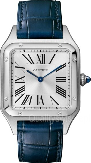 Cartier Santos Dumont wssa0022 Quartz Watch White Dial 43.5mm