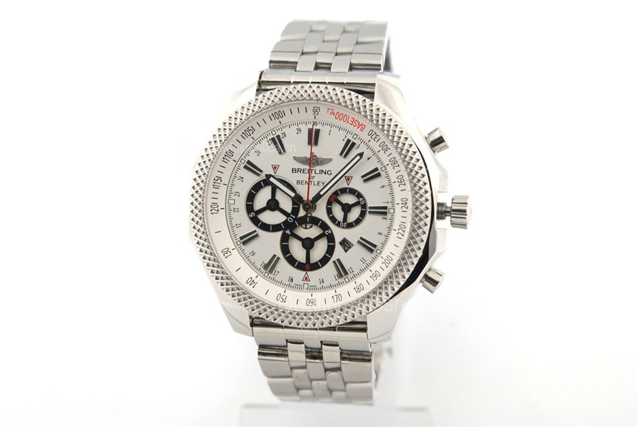 Breitling Bentley Swiss Automatic Watch-Full White Black Ring