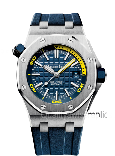 Audemars Piguet Royal Oak Offshore Diver 2017 Automatic Watch Blue/Yellow