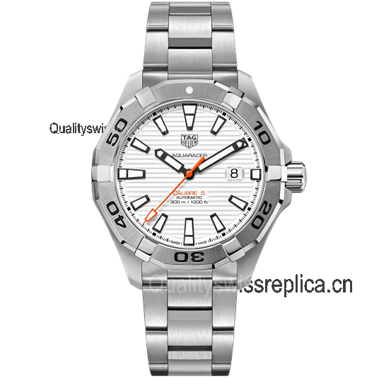 Tag Heuer Aquaracer 300m Swiss Automatic Watch White Dial 43mm