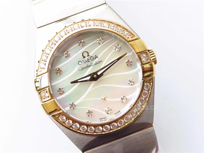 Omega Constellation Ladies Automatic Watch Two-toned Watch 27mm