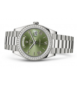 Rolex Day-Date 228349 Swiss Automatic Watch Diamonds Bezel 40MM