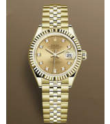 Rolex Lady-Datejust 279178-0024 Automatic Watch Golden Dial 28mm