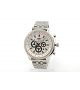 Breitling Bentley Swiss Automatic Watch-Full White Black Ring