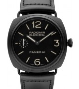 Panerai  Black Seal PAM00292 Ceramic Handwound Watch Black Rubber Strap