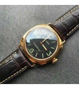 Panerai Radiomir Swiss Handwond Watch Gold Case PAM00231
