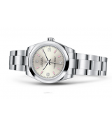 Rolex Oyster Perpetual 177200 Swiss Automatic Watch Silver Dial 31MM