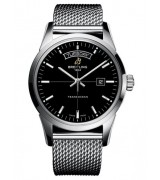 Breitling Transocean Day-Date Automatic Watch Black Dial 43mm