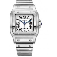 Cartier Santos wssa0018 Automatic Steel Watch White Dial 39.8mm