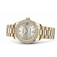 Rolex Datejust Ladies 178288-0056 Swiss Automatic Yellow Gold Silver Dial 31MM