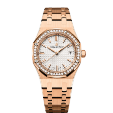Audemars Piguet Royal Oak Ladies 77350OR Automatic Watch Rose Gold 34mm