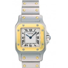Cartier Santos Galbée W20012C4 Quartz Watch 34.8mm