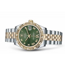 Rolex Datejust Ladies 178313-0075 Swiss Automatic Green Dial 31MM