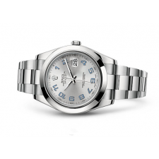 Rolex Datejust II Swiss Automatic Watch Rhodium Dial Oyster Bracelet 41MM