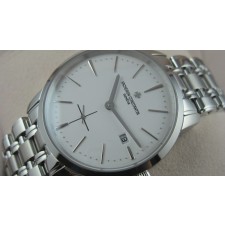 High-end Vacheron Constantin Watches -  40mm Stainless Steel Casing Silver Dial 